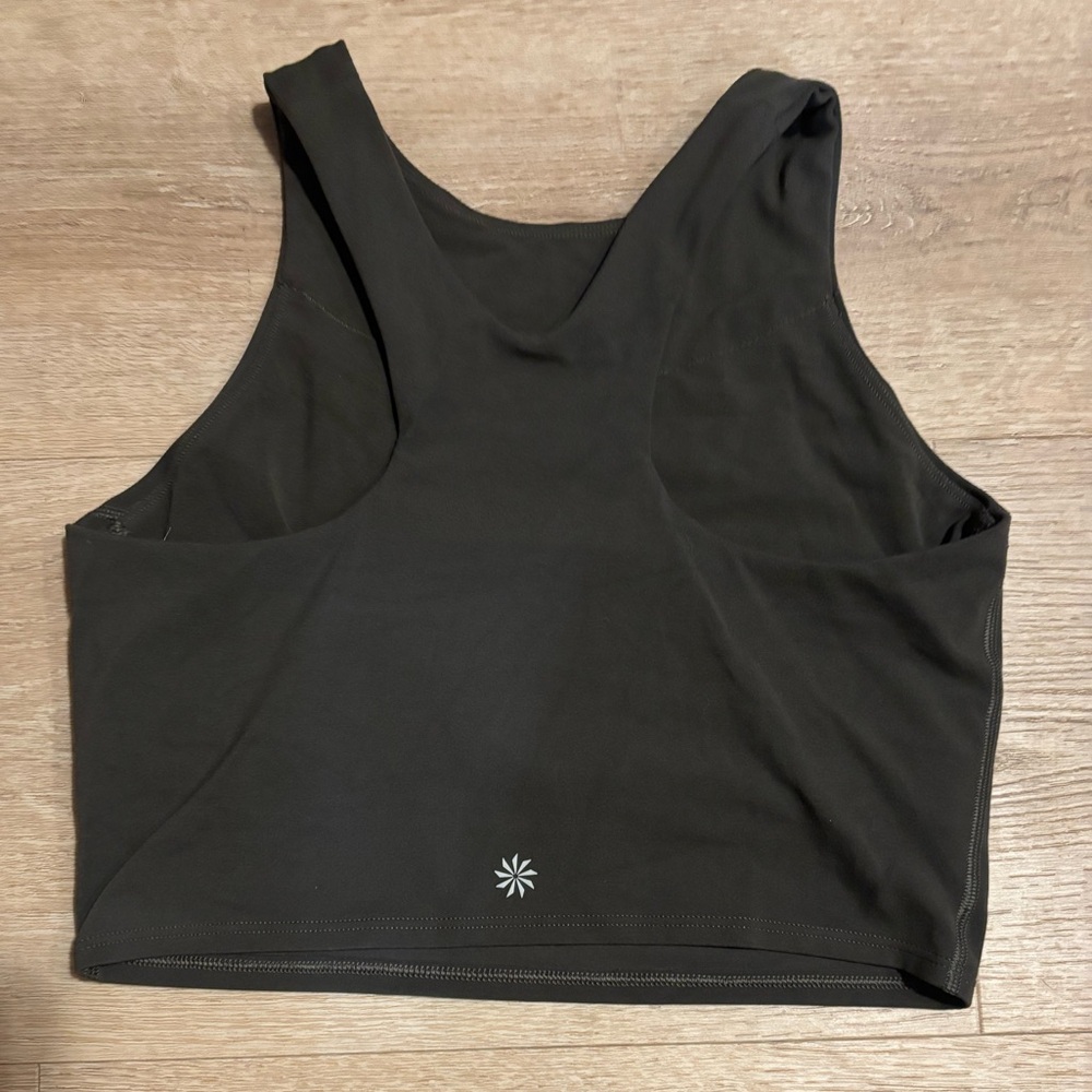 Athleta dark green/brownish Crop Top - Picture 2 of 3